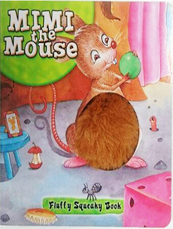 fluffy squeaky book - mimi the mouse
