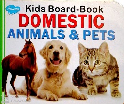 kids board book - domestic animals and pets